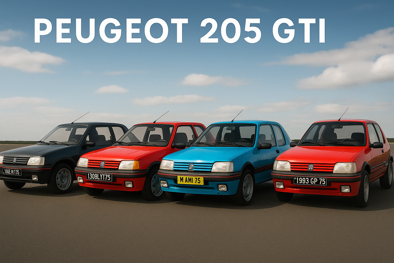 Peugeot 205 GTI : L'icône sportive française aux multiples visages